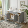 thumbnail image 3 of 63 in. W x 21 in. D x 32.5 in. H Bath Vanity Cabinet without Top in Gray, 3 of 5