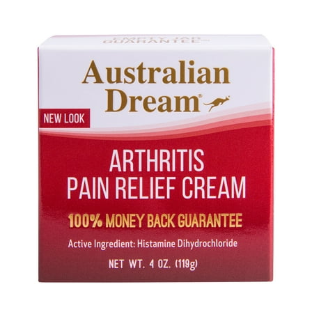 Australian Dream Arthritis Pain Relief Cream, for Muscle Aches or Back Pain, Over-the-Counter, 4 oz Jar