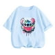 thumbnail image 5 of Camisetas para niños, ropa de Stitch, camisetas para niñas, mono de camión para niños, camisetas de manga corta de Sonic para niños, ropa de verano para niñas, 5 of 5