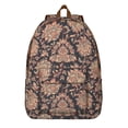 thumbnail image 1 of Colorful Paisley Pattern Canvas Backpack, Artistic Ethnic Boho School Bookbag for Women, Retro Floral Lightweight Daypack, 1 of 1