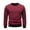 Red, variant on Mens Polar Fleece Pullover Fashion Crew Neck Sweatshirt Trendy Solid Color Sweater Outdoor Thermal Winter Sports Tops