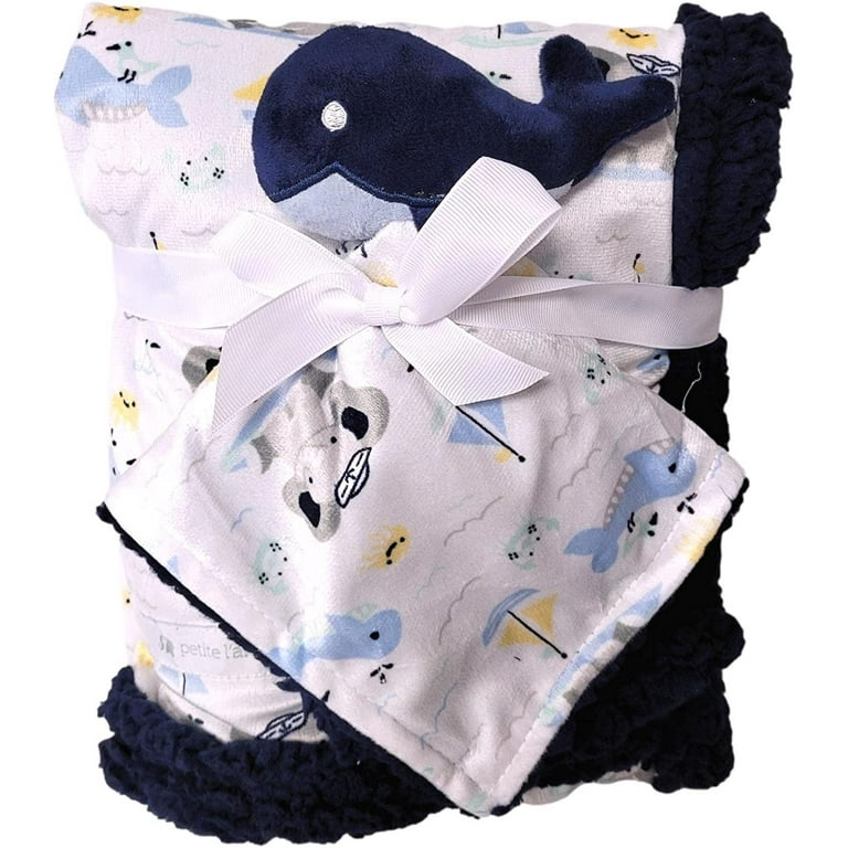 Lovey with Plush Security Blanket for Newborn Infant Baby Whale Lovey Set Walmart