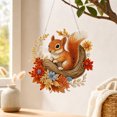 thumbnail image 3 of Kuokaa Fall Diamond Art Hanging Ornament Kit, DIY Autumn Gem Painting Suncatcher with Sparkling Plastic Gems, Printed Pattern and Hanging Cord, Window and Wall Decor (Squirrel), 3 of 7
