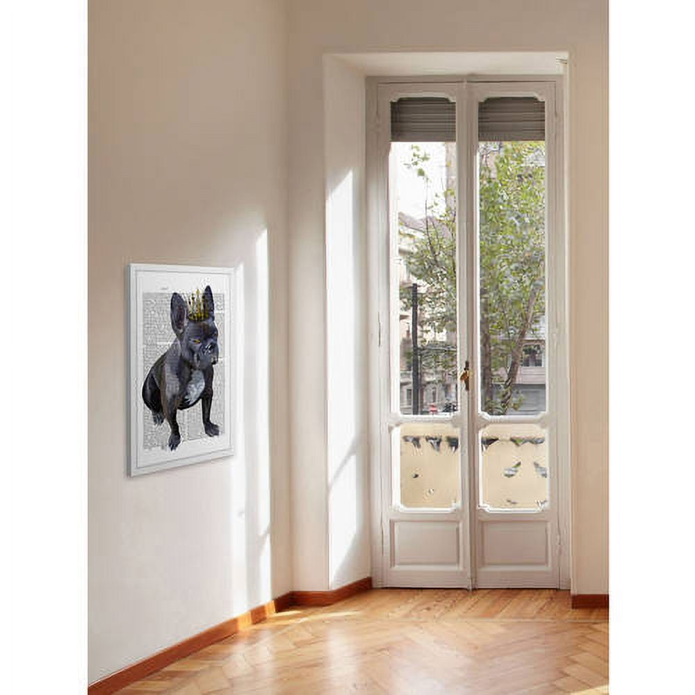 Marmont Hill "French Bulldog King" Framed Painting Print