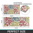 thumbnail image 7 of Pioneer Flower Floral Print Pattern Kitchen Rugs Sets Of 2,Anti Fatigue Kitchen Mat Rugs Non Slip Washable,Decorative Kitchen Floor Mats for Kitchen,Sink,Laundry,17"x30"+17"x47", 7 of 7