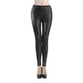 thumbnail image 2 of Happy date Women’s Faux Leather Leggings Plus Size Girls High Waisted Sexy Skinny Pants, 2 of 7