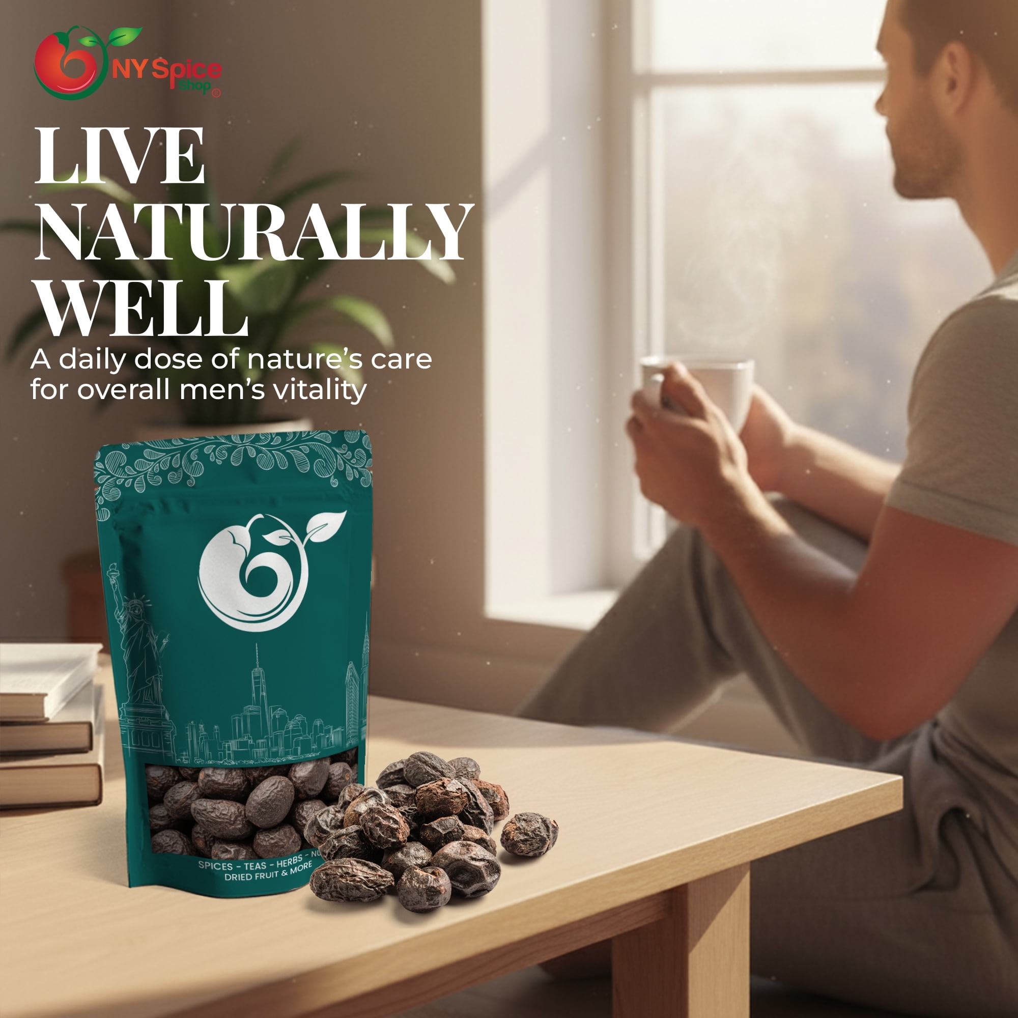 NY Spice Shop Whole Saw Palmetto Berries - 08 Ounce - Serenoa Repens - Premium Dried Wildcrafted Fruit - Natural Botanical Ingredient