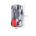 thumbnail image 4 of HLONK 10-Piece Geometry Kit Set with Metal Compasses  Protractor  Ruler  Triangles (45° & 60°)  Pencil Sharpener & Eraser - Durable Alloy Math Tools for Sch00l & Engineering, 4 of 7
