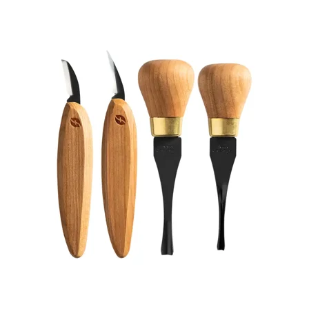 Flexcut - KNP600 - Premium Beginner Palm & Knife Set - Wood Carving Tool Set -