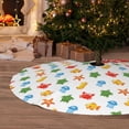 thumbnail image 6 of Yiaed Undersea Animals Print Christmas Tree Skirt , Tree SkirtsTree Mat for Christmas Winter Holiday Indoor Decorations-30", 6 of 7