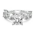 thumbnail image 4 of IGI Certified 4 Carat Radiant Shape Lab Grown Diamond Engagement Ring | 14K White Gold | Hester Petite Side Stone Diamond Ring | FG-VS1-VS2 Quality Friendly Diamonds, 4 of 6