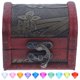 thumbnail image 4 of 1 juego de gemas acrílicas de juguete para niños con caja de cofre del tesoro pirata, 4 of 7