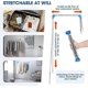 thumbnail image 3 of Portable Clothes Drying Rack Folding,Travel Clothes Airer Indoor Outdoor,13-28inch Foldable Clothes Rail,Clothes Horse for Home Laundry Camping Travel, 3 of 5