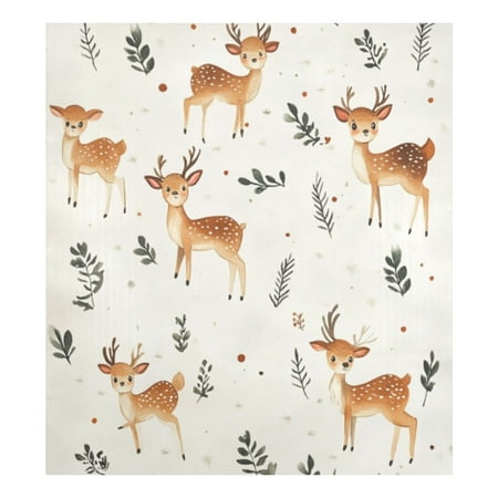 

Dishwasher Magnetic Sticker 23x26 Inch Refrigerator Magnetic Sticker Washing Machine Magnetic Sticker Kitchen Panel Magnetic Sticker Home Decor Yellow Deer Seamless