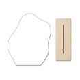 thumbnail image 1 of Irregular Shape Acrylic with Wooden Base Special  Makeup Mirror for Bedroom (ZXJS_us) Makeup Mirror Special for Bedroom Living Room and Room Decor Irregular Shape Acrylic with Wooden Base, 1 of 10
