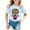 Light Blue, variant on AJIWYH Short Sleeve Shirts for Girls,Children Fashion Casual Print Round Neck Loose Short Sleeve T Shirt Top,Kids Clothes Girls for 3-4 Years,Light Blue