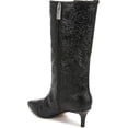 thumbnail image 3 of Franco Sarto Women's Black Embossed A-Amari Mid Calf Boots 7.5M, 3 of 5