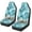 Blue Turtle, variant on Uorisanigo Fashion Peacock Car Seat Covers Set of 2 Waterproof Universal Vehicle Front Seats Interior Protector Easy to Install Interior Protection Suitable Fits Most Car Auto SUV Sedan Truck
