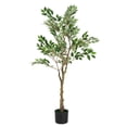 thumbnail image 3 of Christopher Knight Home 51" Artificial Ficus Tree in Black Plastic Pot, Pre-Potted Faux Greenery Tree for Home Decor, 3 of 9