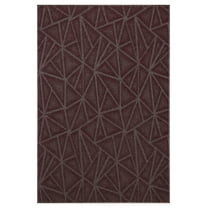 Furnish My Place Indoor Floor Rug - 2 ft. x 6 ft., Burgundy, Geometrical Print, Customized Area Rug for Bedrooms, Hallways, Living Rooms