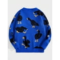 thumbnail image 4 of New autumn/winter loose-fitting round neck warm street style couple knitted sweater pullover, 4 of 5