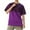 Purple, variant on Xunlbb Short Sleeve for Men Mens Shirt Men's Vintage Solid Color Gradient Casual Short Sleeved Round Neck Shirts Gift for Him, M-3XL