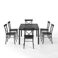 thumbnail image 6 of Crosley Furniture Astrid 7-piece Modern Metal Outdoor Dining Set in Black, 6 of 12