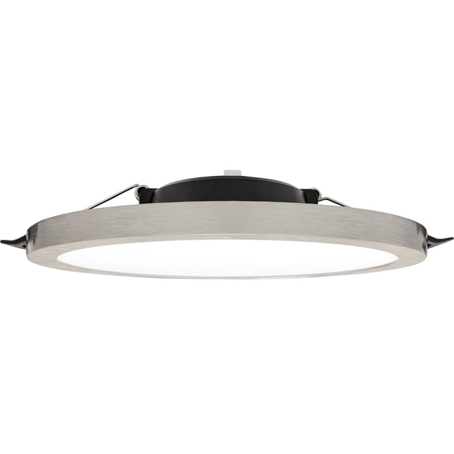 Estevez luminario LED empotrable FLAT DECO CCT, 12 Watts, 3 temperaturas, regulable, níquel
