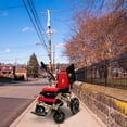 thumbnail image 4 of Electric Wheelchair for Adults, Portable All Terrain Lightweight Wheelchairs, Red, 4 of 8