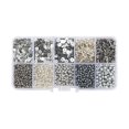 thumbnail image 3 of Cuentas De semilla De vidrio Macarena Pulsera De Cuentas Plata, 3 of 8