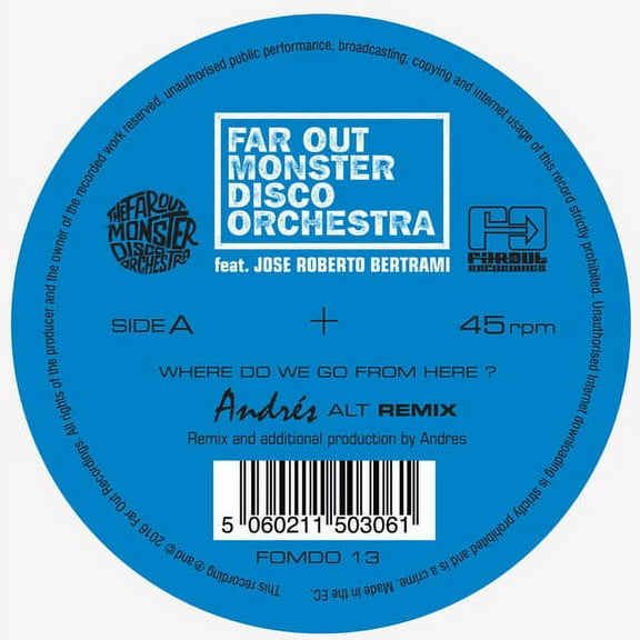 Far Out Monster Disco Orchestra - Where Do We Go From Here (Remixes) - Music & Performance - Vinyl