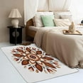 thumbnail image 3 of Mandala Rugs for Bedroom - 4x6 Rug - Mandala Rug - Floral Brown Area Rug - Abstract Flower Rugs - Girls Carpet, 3 of 7