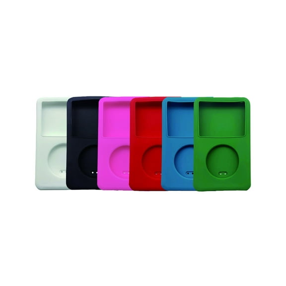 Silicone Case for Apple iPod Classic 5th / 6th / 7th Thin - Solid Colors Black
