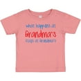 thumbnail image 3 of Inktastic What Happens at Grandma's Boys or Girls Baby T-Shirt, 3 of 5