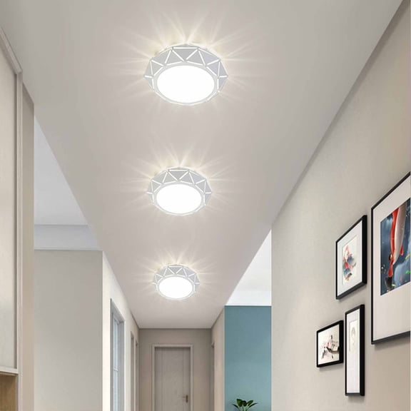 Home Decor QTOCIO Corridor Lights Balcony Porch Lights Entrance Lights Modern And Crystal Lights Light In The Bedroom Ceiling Lights.