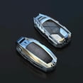 thumbnail image 3 of Zinc Alloy Key Fob Cover,Keychain,Full Protection Car Key Case for Audi A4 A5 A6 A7 Q5 R8 S4 S5 S6 S8 SQ5 SQ7 TT RS4 Smart Remote Keyless Keyshell Accessories,Silver Color,For Audi A, 3 of 7