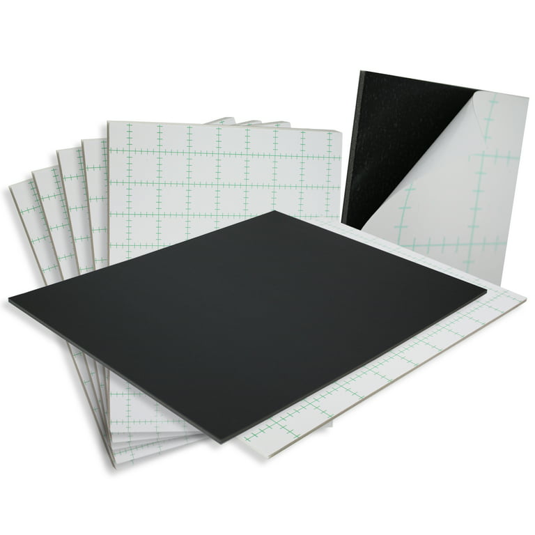 Foam Core Backing Board 3/16 Black 8x10- 50 Pack. Many Sizes Available.  Acid Free Buffered Craft Poster Board for Signs, Presentations, School,  Office and Art Projects 
