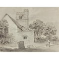 thumbnail image 3 of Henry Monro 14x12 Black Modern Framed Museum Art Print Titled - Aldenham Church, Hertfordshire (1812), 3 of 5