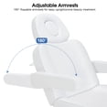 thumbnail image 6 of BarberPub 3-Motor Electric Facial Bed for Esthetician, Salon Spa, Professional Treatment & Massage Table, 6 of 11