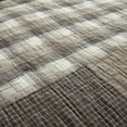 thumbnail image 3 of Donna Sharp Smoky Square Neutral Patchwork Pieced Cotton Throw, 3 of 5