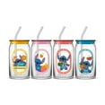 thumbnail image 3 of Disney Stitch Island Vibes Tumbler Glasses with Lids & Straws, 16-ounces, Set of 4, 3 of 5