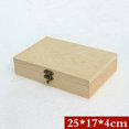 thumbnail image 3 of linyes Wooden Keepsake Box Storage Box Locking Wood boxes for Keepsakes Jewelry Knick Knacks Art Supplies, 3 of 7