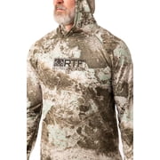 Realtree Mens Camo Sun Hooded Shirts, Lightweight, Breathable for Fishing, Hiking and Outdoors, Size K