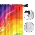 thumbnail image 4 of Blackout Kids Curtains,Colorful Tie Dye Wave Pattern Childrens Insulated Curtains Set Of 2,Bedroom Essentials,Toddler Room Decor 52"x84", 4 of 5