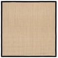 thumbnail image 3 of Safavieh Natural Fiber Jovana Solid Area Rug, Maize/Black, 6' x 6' Square, 3 of 15