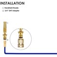thumbnail image 3 of Garden Hose Nozzle, High Pressure. Water Hose Nozzle Sprayer, Gun, Head. for Washing Cars,Cleaning,Showering Pets & Outdoor Fun,Lawn & Garden,Watering Plants 4.4in, 3 of 5