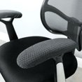 thumbnail image 1 of 1 par de fundas para reposabrazos de poliéster para silla de oficina, extraíbles, elásticas, lavables e impermeables, color gris, 1 of 4