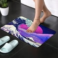 thumbnail image 6 of Diatomaceous Earth Bath Mat,The Great Wave Off Kanagawa Square Soft Wrinkle Free Bathroom Floor Rugs Non-Slip Volume Super Absorbent Fast Drying for Bathroom Kitchen Door mat（43cmx70cm）, 6 of 6