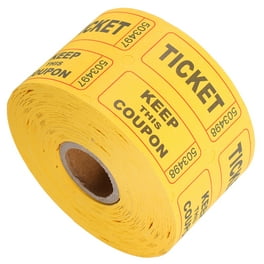 Walmart's Yellow Double-Sided Raffle Ticket Roll: 2000