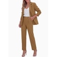 thumbnail image 4 of PRETTYGARDEN Two Piece Sets for Women Dressy Pant Suits Lapel Blazer,Straight Leg Dress Pants,Professional Interview Suit Set,Business Casual Outfits,Office Work Clothes,Fall Winter, 4 of 9